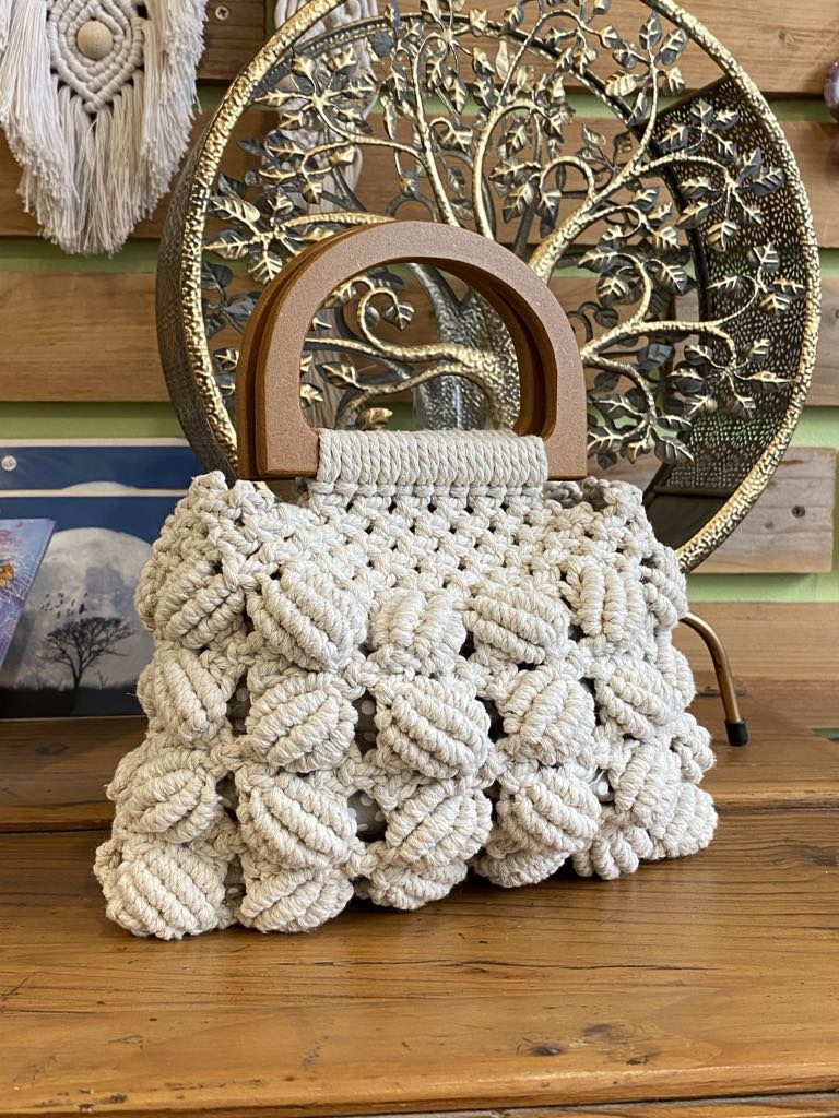 Sac à main en macramé
