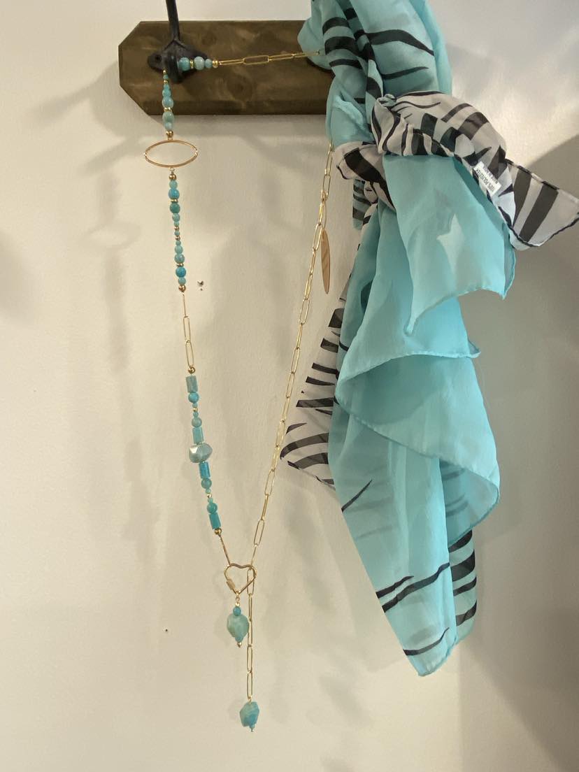Sautoir Amazonite