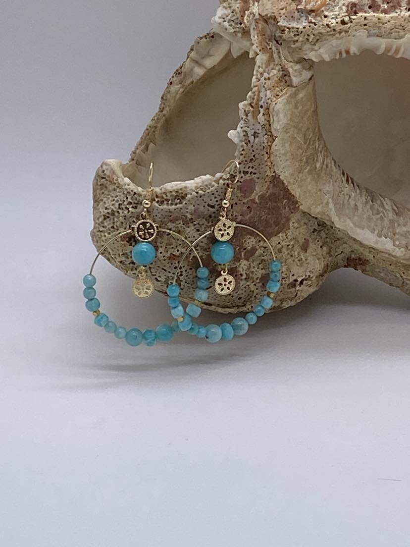 Boucles d'oreilles Amazonite