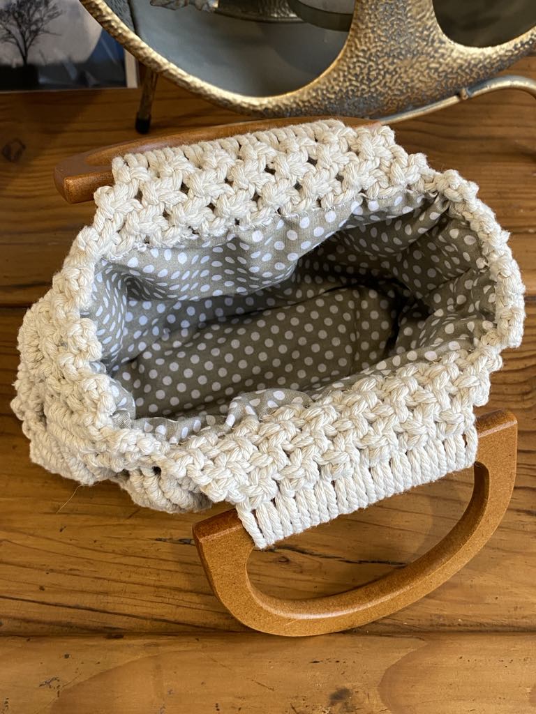 Sac à main en macramé