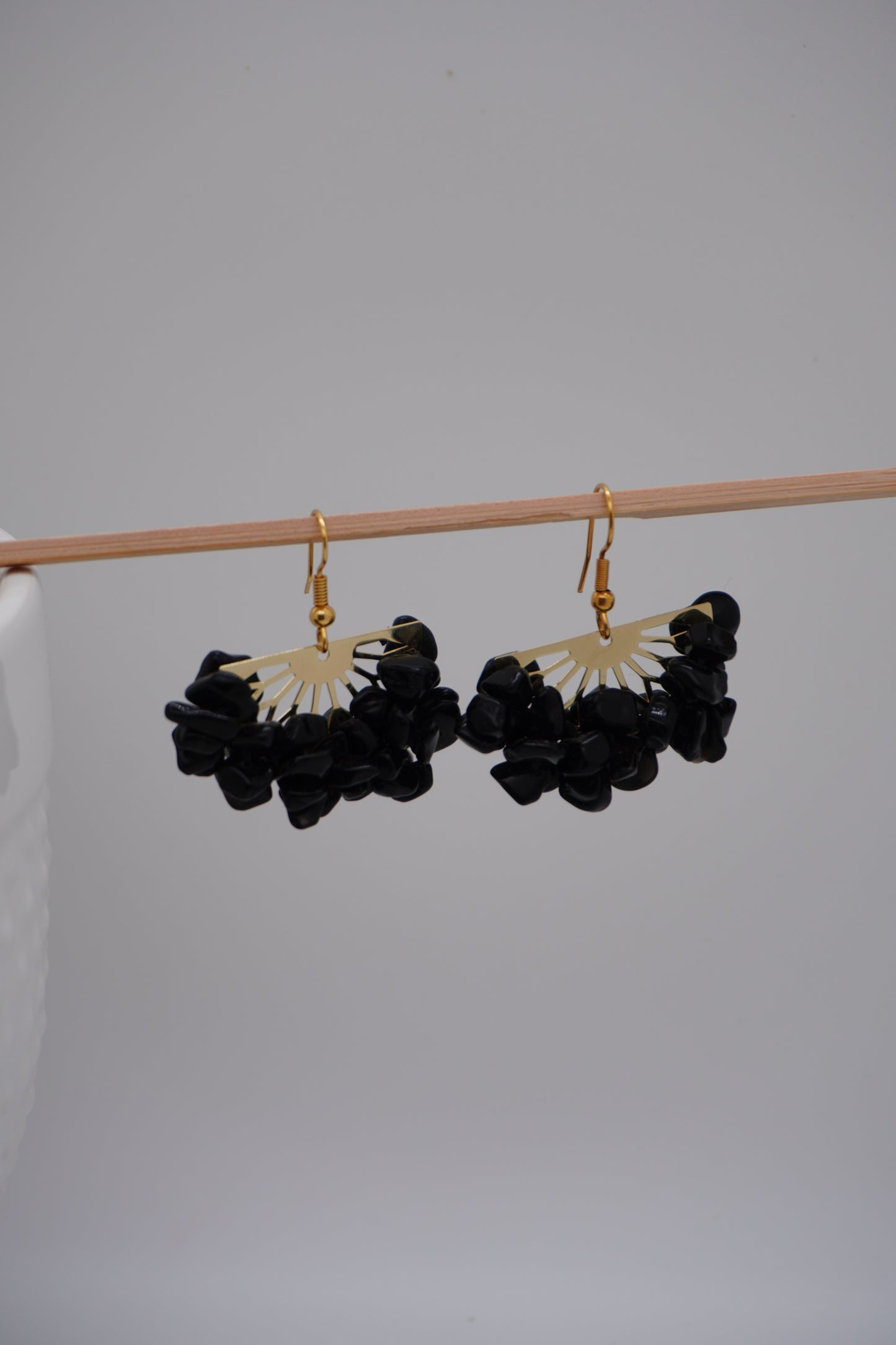 Boucles d'oreilles Améthyste / Tourmaline