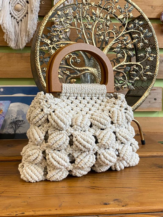Sac à main en macramé