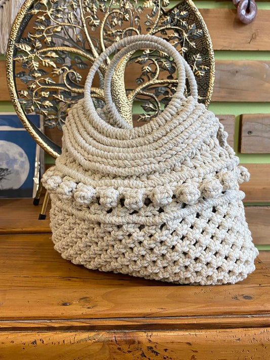 Sac à main en macramé