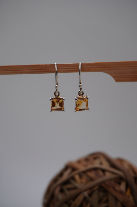 Boucles d'oreilles Citrine